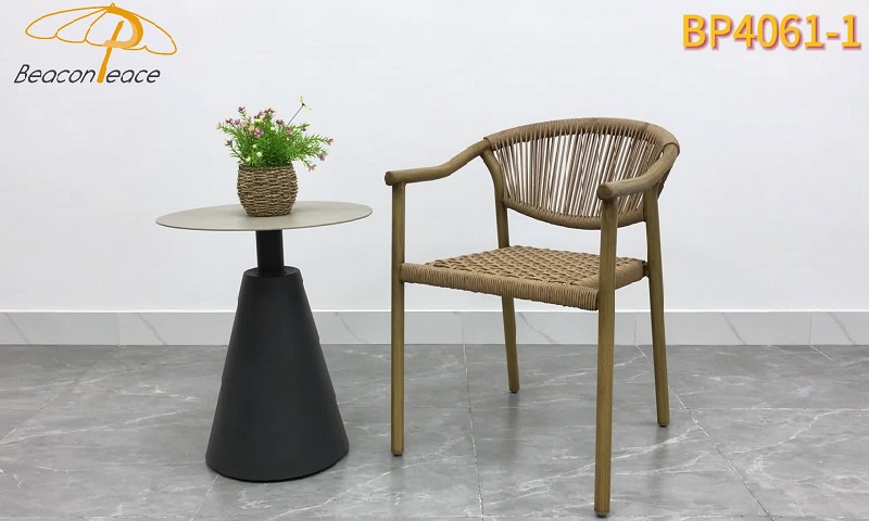 Model BP4064-1 Wooden Aluminum Outdoor Chair